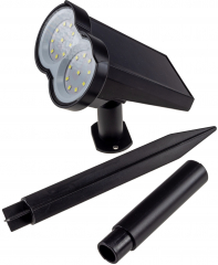 Gartenstrahler Solar mit Erdspie, 80lm