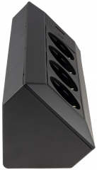 4-fach Steckdosenblock, USB-A+C, schwarz