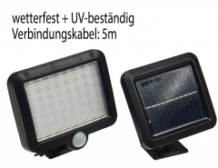 LED Solar Wandleuchte m. Bewegungsmelder