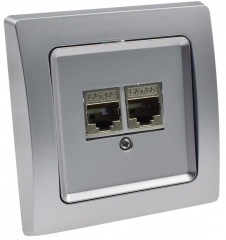DELPHI Netzwerk-Dose 2x CAT6