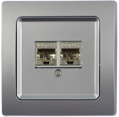 DELPHI Netzwerk-Dose 2x CAT6